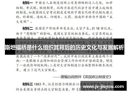 斯坦福桥是什么组织其背后的历史文化与发展解析